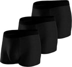 BATTEWA Incontinence Underwear for Men Washable, Leak Proof Underwear for Men Reusable Mens Incontinence Underwear Bladder Leak Briefs Absorbency 50ml,3Pack（Large, Black）