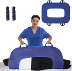 O-Shaped Positioning Sheet - Transfer Sheet with Reinforced Handles for Turning, Draw Sheets for Hospital Bed, Lifting & Repositioning, Turning Device for Elderly, Bed Patients (Blue)