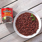 La Costeña Whole Black Beans - Ready-to-Eat Canned Black Beans for Mexican Food, Vegetarian Chili Ingredients, Frijoles Negros, Hummus, Dips, Burgers & Burritos - 19.75oz, 1 Pack Bulk Canned Food