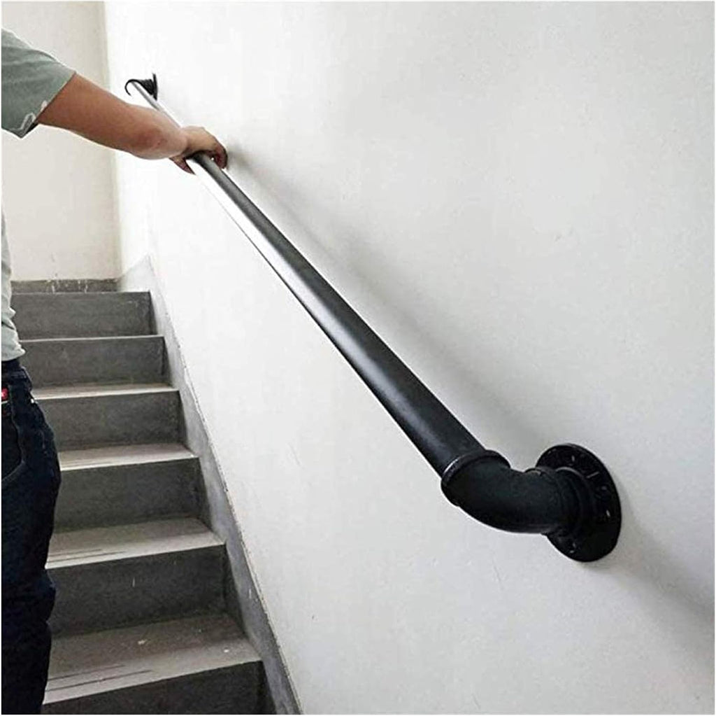 Safety Grab Rail for Outdoor Indoor, Stairs Handrail Banister Rail Support Kit,Assistive Grab Bar | Lead Direct to Stairwell Door-House or Cellar entryway, 1ft-20ft (Size : 270cm(9ft))