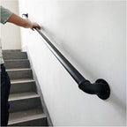 Safety Grab Rail for Outdoor Indoor, Stairs Handrail Banister Rail Support Kit,Assistive Grab Bar | Lead Direct to Stairwell Door-House or Cellar entryway, 1ft-20ft (Size : 210cm(7ft))