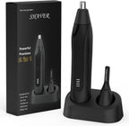 Nose Hair Trimmers for Men,Rechargeable Eyebrow Trimmer 2 in 1 Painless Multifunctional Ear and Nose Hair Trimmer with Dual Edge Blades Portable Design e022