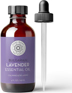 Pure Body Naturals Bulgarian Lavender Essential Oil, 4 Fl Oz - Therapeutic Grade 100% Pure Lavender Essential Oil from Bulgaria – for Diffuser, Aromatherapy & DIY