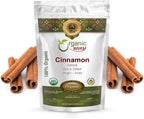 Organic Way Premium Cinnamon Cassia Sticks (Cinnamomum cassia) - Adds Flavour & Aroma | Organic & Kosher Certified | Vegan | Raw, Non GMO & Gluten Free | USDA Certified | Origin - India (1/2LBS / 8OZ)
