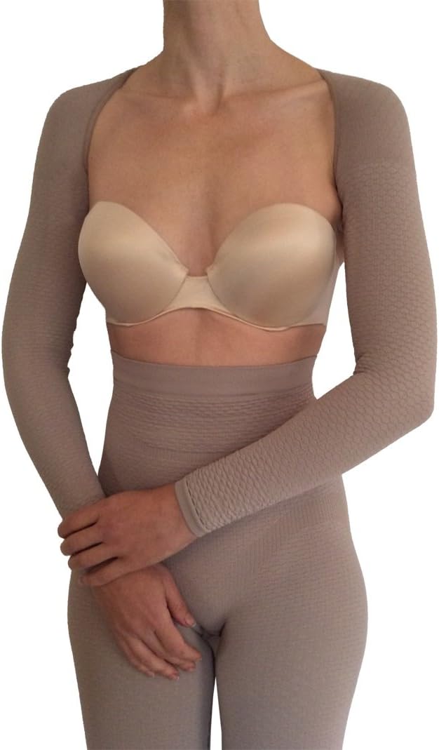 Bioflect® Compression Arm Sleeves Wrap with Bioactive Fibers and Raised Massaging Knit - for Support and Comfort