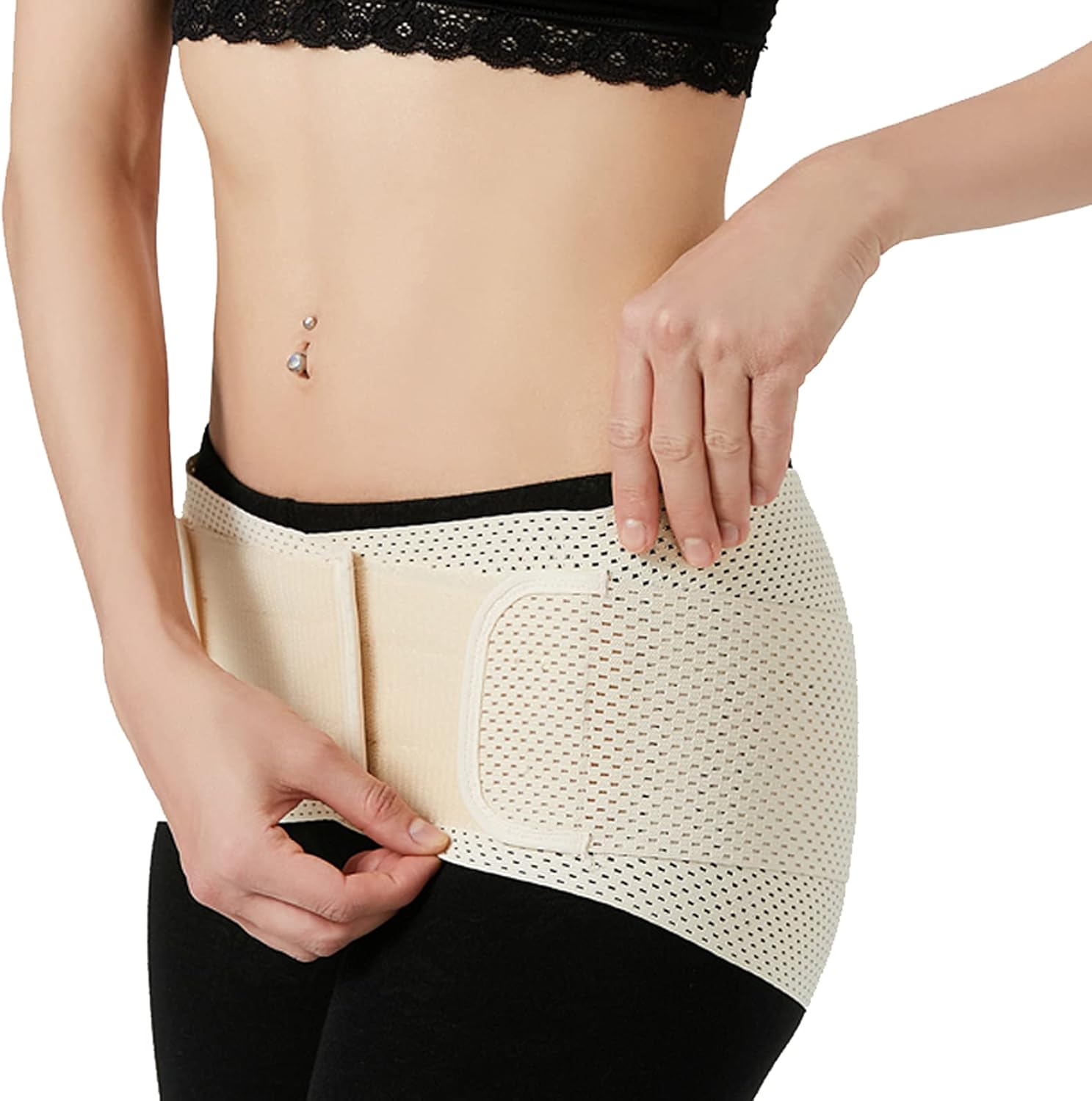 BAFAFA Pelvic Repair Belt Stabilize Support Hip Joints Can Reduce Pelvic Instability Lower Back Ischialgia for Women Body Shaper Slimming Pelvis,Flesh,XL