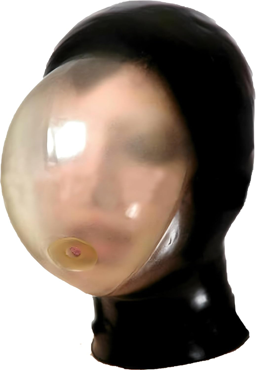 Latex Party Hood Seamless Breath Control Breath Play Suffocating Rubber Mask Cosplay