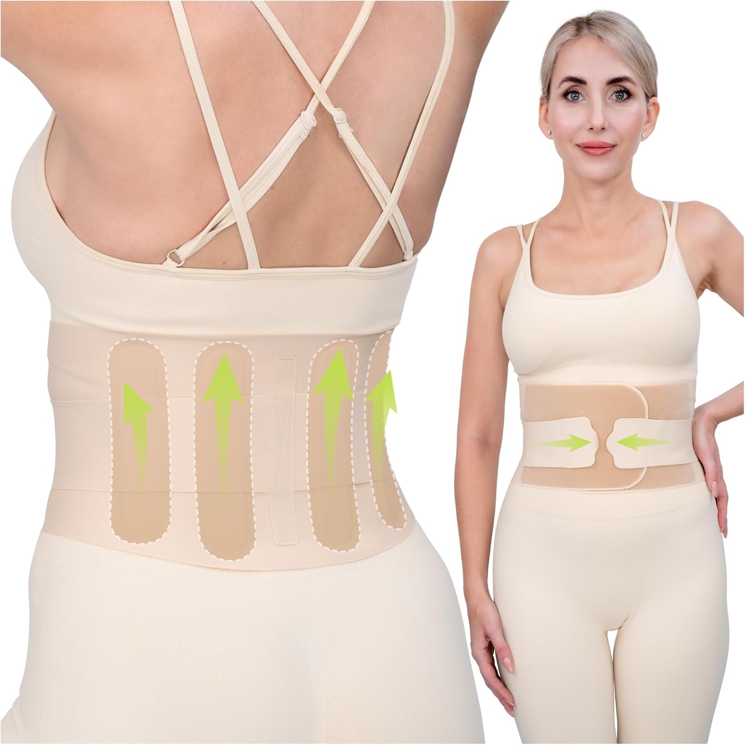 Back Brace for Men Lower Back, Ultra-Thin Back Support for Women, Lightweight Breathable Lumbar Support Pain Relief for Sciatica, Scoliosis, Herniated Disc (S)