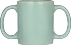 HealthGoodsIn Dual Handle Mug (Double Grip Mug) to Aid Tremors, MICROWAVE SAFE, 11.83 US Fl. Oz. (350 Ml) - Mint Green Color