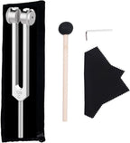 128 Hz Weighted Tuning Fork Medical-Grade Tuning Forks for Healing-Professional Tuning Fork C128 with Mallet Essential Yoga and Meditation Accessories & Sound Healing Instruments
