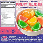 RUS Candy Company Sugar-Free Fruit Slices – 1 Lbs Bulk Bag | Classic Jelly Fruit Candy, Chewy Old-Fashioned Candy-Shop Favorites | Assorted Flavors, Guilt-Free Sweetness (1 Pound)