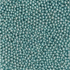 Edible Silver BluePearl Sugar Sprinkles Candy 4mm Mini Pearls Cake Decorations Cupcake Toppers Cookie Decorating Perfect for Wedding Party Valentine Halloween Christmas Supplies 3OZ