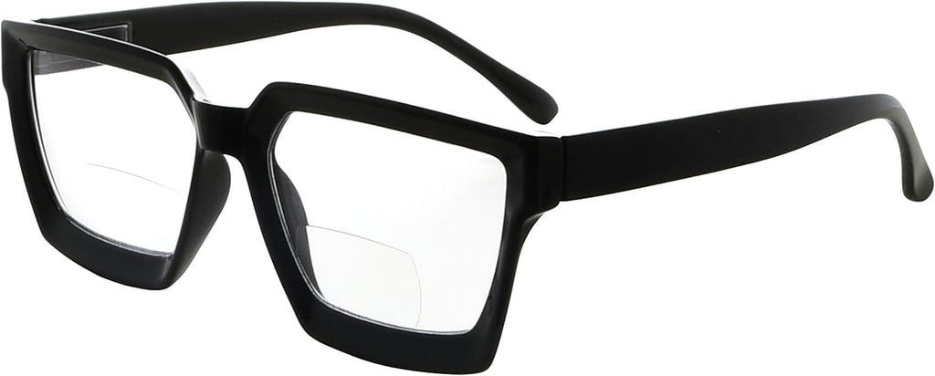 Eyekepper Bifocal Reading Glasses Women - Stylish Bifocal Readers Clear Lens Oversize Frame