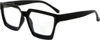 Eyekepper Bifocal Reading Glasses Women - Stylish Bifocal Readers Clear Lens Oversize Frame