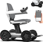 Intelligent Electric Powered Wheelchair Device, Automatic Folding, Remote Controlled, Smart, Compact Heavy Duty Mobile, Powerful Dual Motor, Foldable Portable Motorized Mobility Scooter