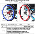 Wheelchair Push Wheel Covers,22/24-Inch Wheelchair Push Rim Covers, Silicone Wheel Chair Push Rings, 1Pair Wheelchair Push Rim Strip, Non-Slip Wear-Resistant, Improve Grip and Traction,White,22in ( Co