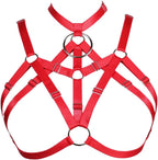 Body Harness Bra for Women Open Cupless Cage Goth Strappy Hollow Out Lingerie