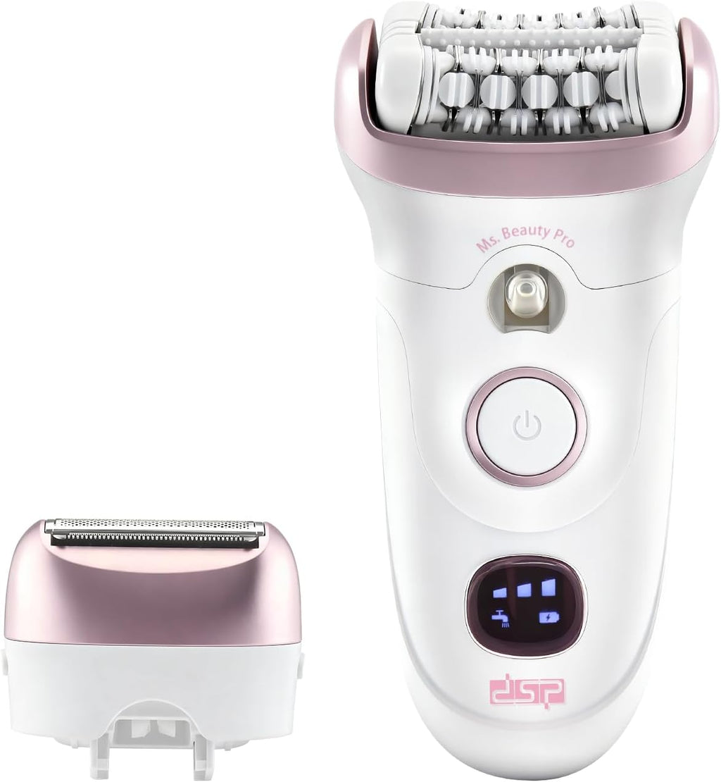 DSP 2 in 1 Women's Shaver - Electric Hair Removal Device with LED Display,Fast Charging for Face/Legs/Arms