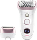 DSP 2 in 1 Women's Shaver - Electric Hair Removal Device with LED Display,Fast Charging for Face/Legs/Arms