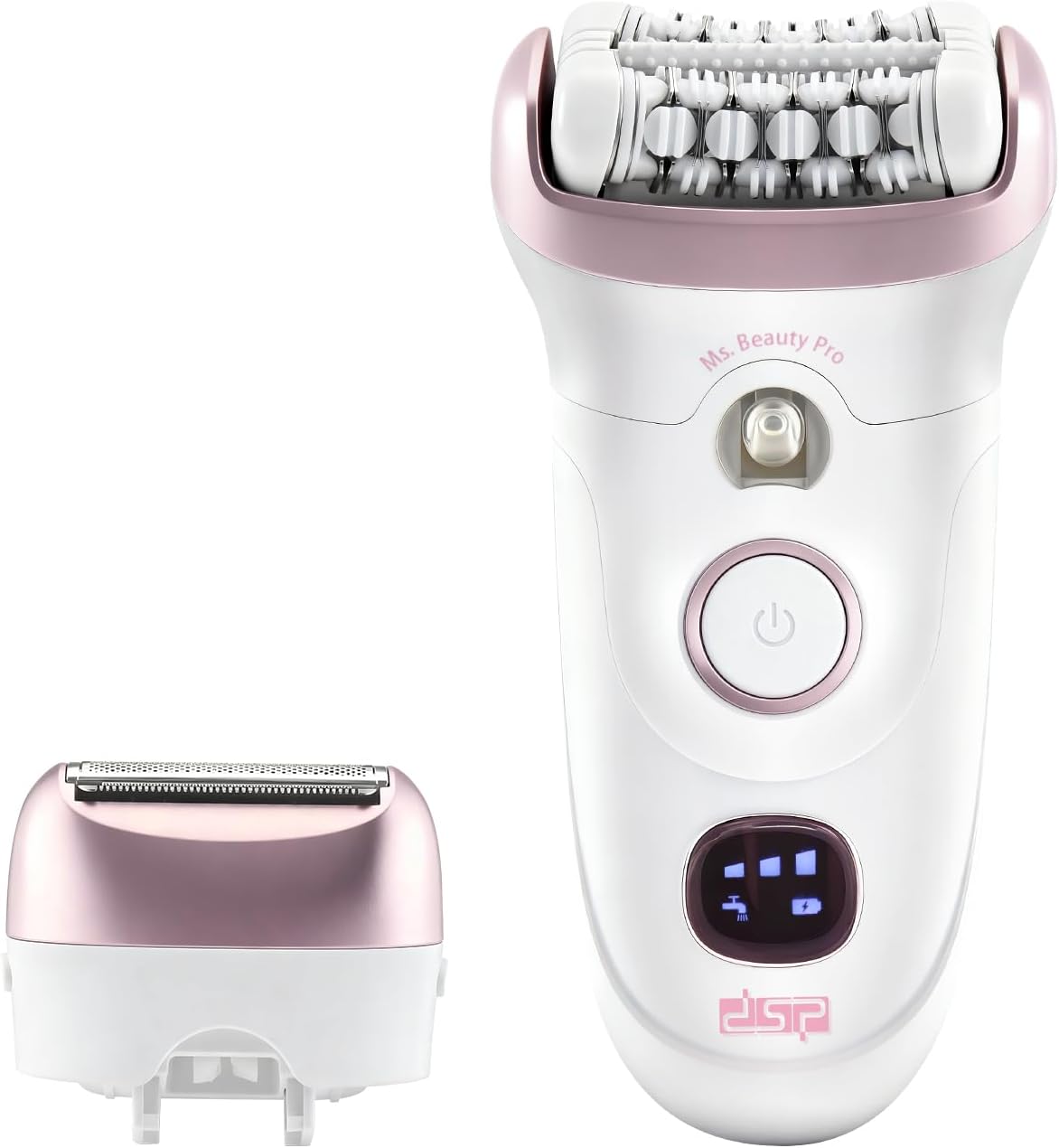 DSP 2 in 1 Women's Shaver - Electric Hair Removal Device with LED Display,Fast Charging for Face/Legs/Arms
