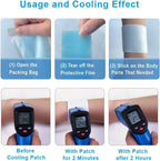 10 Sheets Cooling Patches for Body Cooling, Mobile Phone Cooling