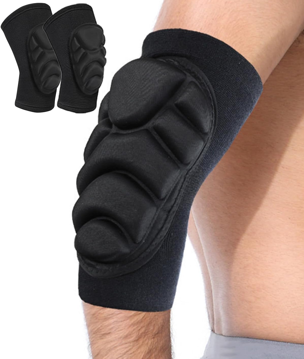 2 Pack Elbow Pads Volleyball Elbow Guard Baseball, Skate Pads Skateboard Pads Mountain Bike Pads, Soft Padded Elbow Sleeve for Volleyball Baseball Biking Roller Skating