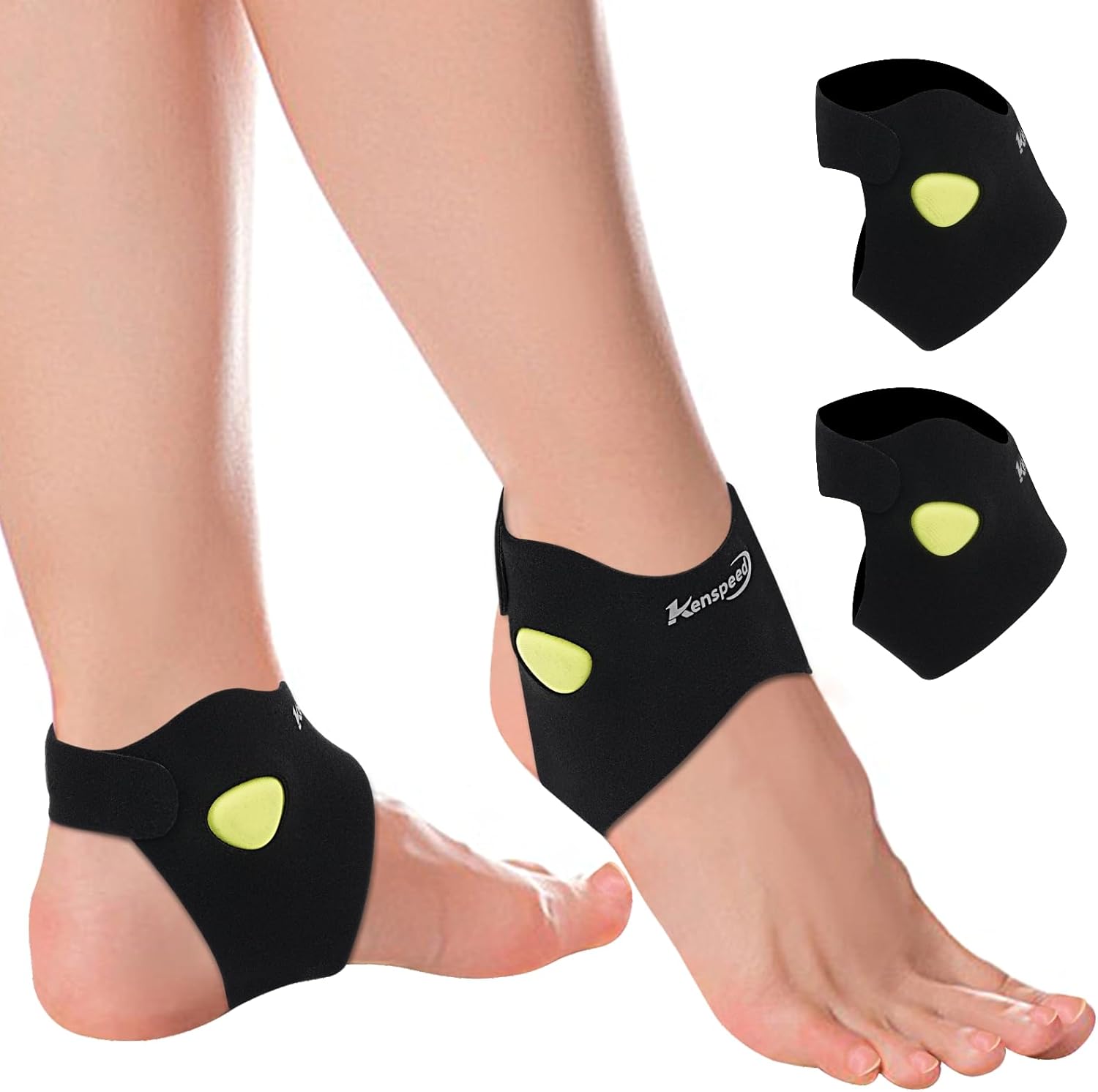 Ankle Brace for Women & men [2 pack] with Dual-Density Foam Pads & Adjustable Arch Support – ankle compression sleeve Targeted Relief for Fatigue, Ankle Pain (Large/X-Large)