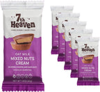 7th Heaven, Vegan Oat Milk Chocolate Cups: Mixed Nuts - (1.5 oz - 6 Pack), Healthy Chocolate, Perfect Valentines Gift For Your Loved Ones, 100% Dairy Free, Non GMO, Kosher Parve, Cruelty Free, Fair Trade Cocoa