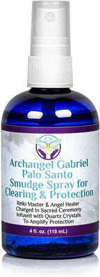 Heal The Masses Palo Santo Spray - Archangel Gabriel Smudge Spray for Clearing & Protection - Smokeless Aromatherapy Mist with Essential Oils - 4 Fluid Ounces