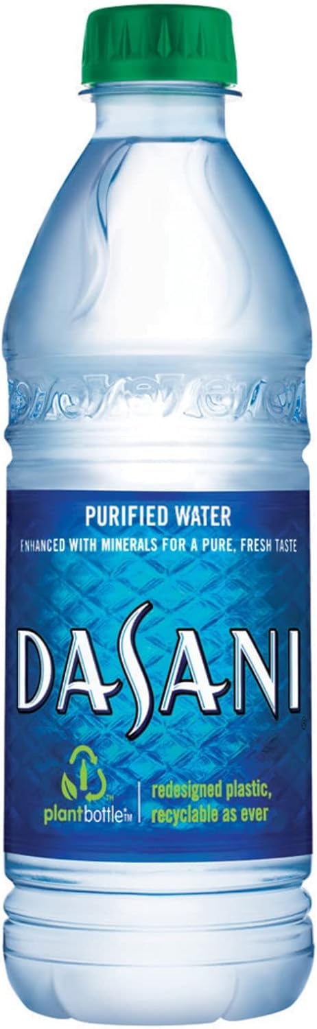 DASANI Purified Water Enhanced with Minerals, 16.9 Fl Oz (Pack of 24)
