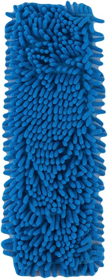 Home Cleaning Pad Coral Velet Refill Household Dust Mop Head Replacement Floor Soft Texture Practical Tool (Blue)