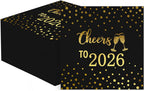 Horaldaily 100 New Year 2026 Disposable Paper Decorative Luncheon Napkins, Cheers to 2026 Gold Foil Dots Hand Towel for Party Lunch Dinner Kitchen Bathroom