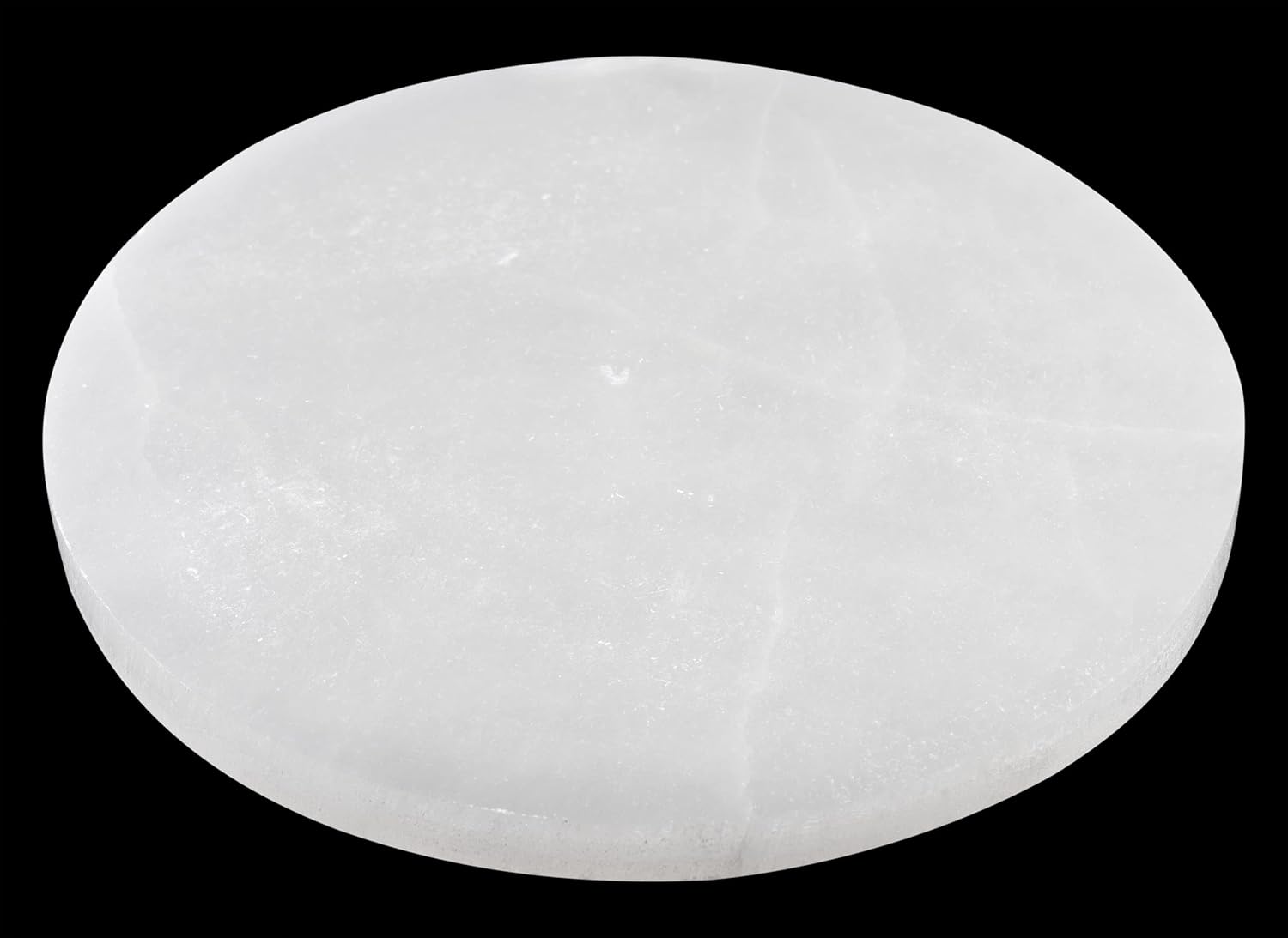 Extra Large Selenite Charging Plate – 8” Selenite Crystal - Mined & Crafted in Morocco – Ideal for Cleansing Crystals & Healing Stones, Meditation, Reiki – Protection Crystals – Spiritual Gift & Decor