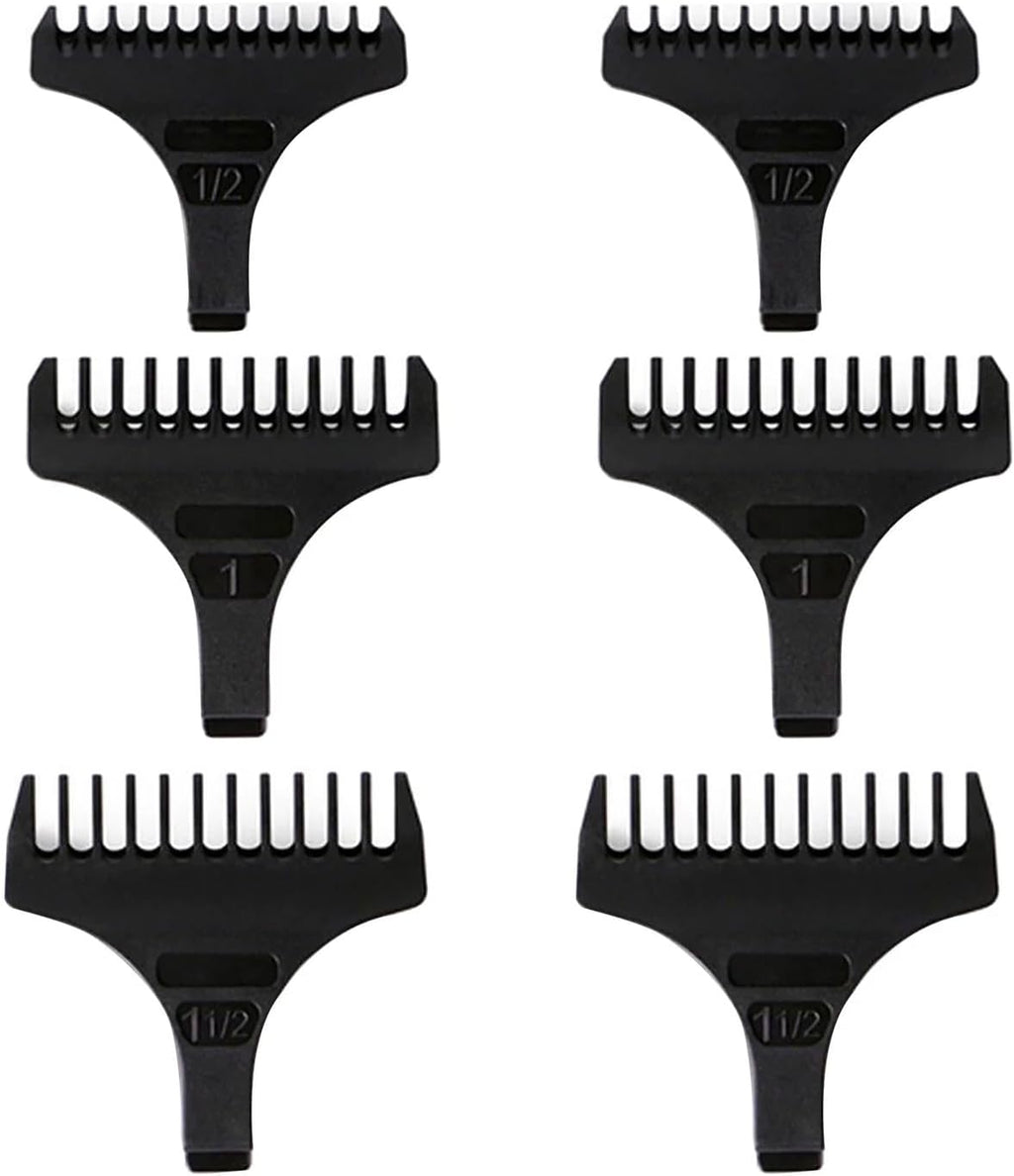 (6 Pack) T-Shape Trimmer Guides For Wahl T Blade Guides #3792, for the 5 Star Detailer #2215 T Wide Blade