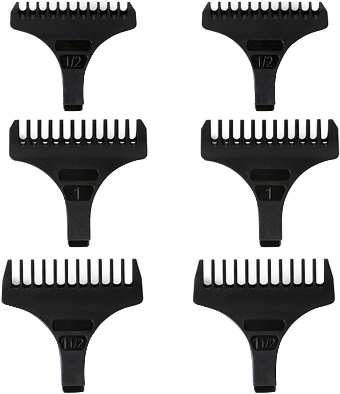 (6 Pack) T-Shape Trimmer Guides For Wahl T Blade Guides #3792, for the 5 Star Detailer #2215 T Wide Blade
