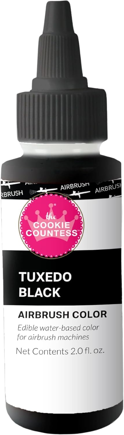 The Cookie Countess - Tuxedo Black Edible Airbrush Color 2oz