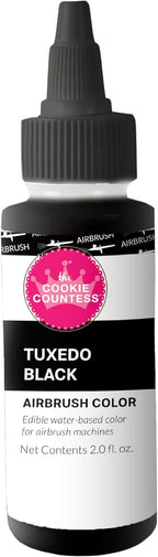 The Cookie Countess - Tuxedo Black Edible Airbrush Color 2oz