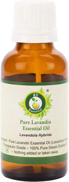 Lavandin Essential Oil | Lavandula Hybrida | Lavandin Oil | Pure Lavandin Oil | 100% Pure Natural | Steam Distilled | Therapeutic Grade | 10ml | 0.338oz by R V Essential