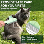 XANGNIER Pet Hair Removal Comb One-Click Self-Cleaning Grooming Brush, De-Shedding Comb for Short & Long Hair, Pet Grooming Supplies for Cats & Dogs