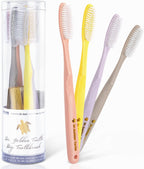 Long Head Toothbrush 4-Pack | Easy Plaque Remover | Huge Toothbrush for Adults | Medium Hard Bristles | Smoker's Choice