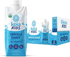 Koia Kids Plant Based Protein Shake, Vanilla, Ready to Drink, 9g Protein, 4g Low Sugar, 4g Fiber, 21 Vitamins & Minerals, Dairy-Free, Allergen-Free, Organic, Non-GMO, 8 Fl Oz (Pack of 12)