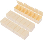 Beaupretty 3Pcs Portable Sealed Medicine Storage Holders Lightweight Open Weekly Organizer Compact Container for Travel Business Trips