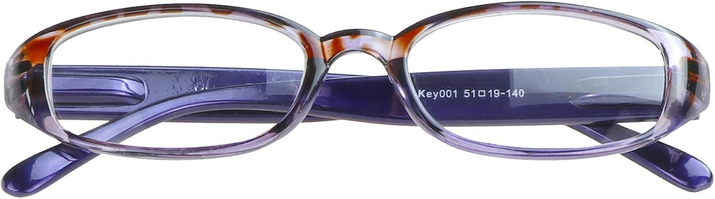 VisionGlobal 1 Pairs/4 Pairs Reading Glasses with Spring Hinge, Blue Light Blocking Glasses for Women/Men