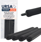 URSA Foamie Flex RF Savers – Flexible Foam RF Savers for Whip Antennas & Aerials – Improve Signal, Reduce Clothing Noise & Protect Against Sweat – Pack of 4 (Black)