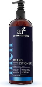 Artnaturals Natural Beard Deep Conditioner - (8 Fl Oz / 236ml) - Infused with Aloe Vera, Tea Tree and Jojoba Oil