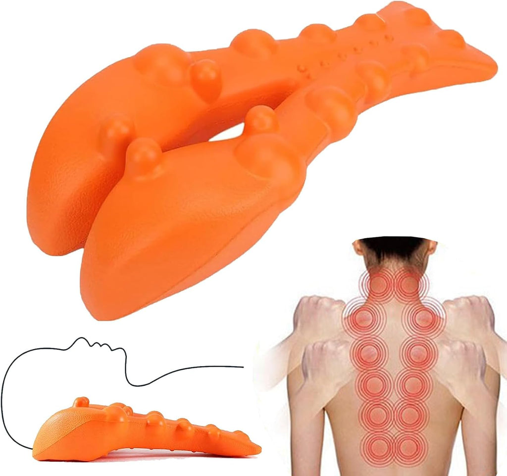 Trigger Point Massager, Trapezius Massager, Trapezius Stretcher, Neck Stretcher, Trapezius Stretcher (Orange)
