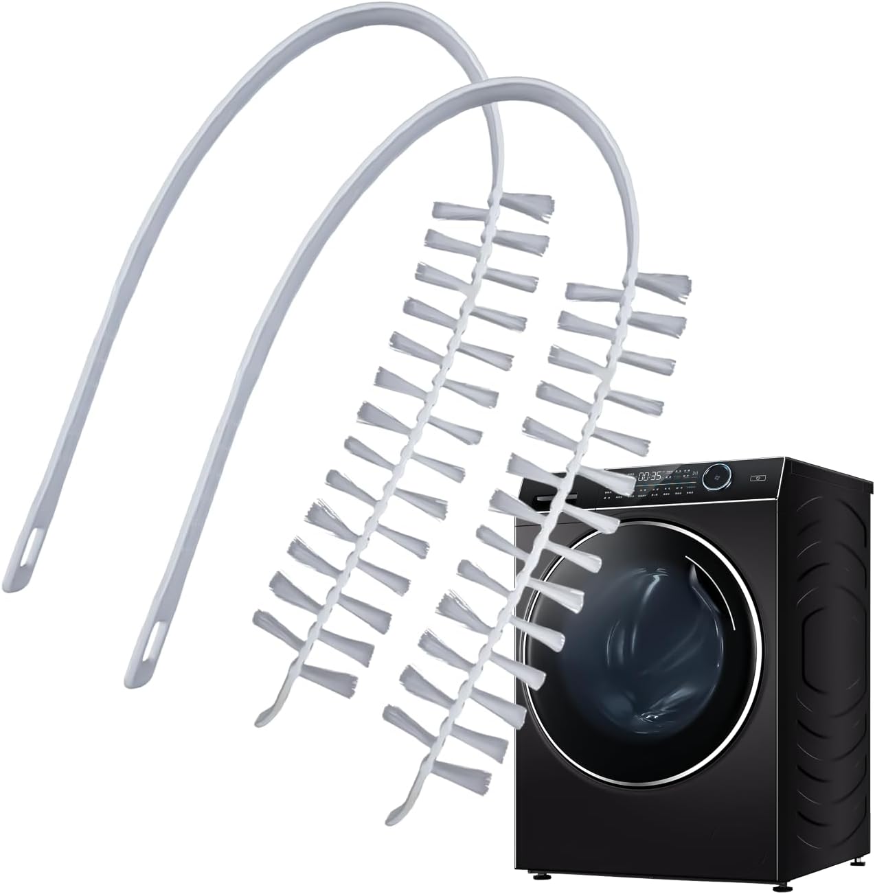 2Pcs Washing Machine Cleaning Brush, Washing Machine Brush Washing Machine Cleaner Front Load Washer Cleaner Brush Load Washer Cleaner Drum Washing Machine Cleaning Tools