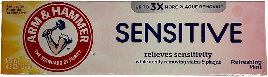 Arm Hammer Sensitive Orajel Enamel Strengthening Toothpaste Frosted Mint 4.5 Ounce