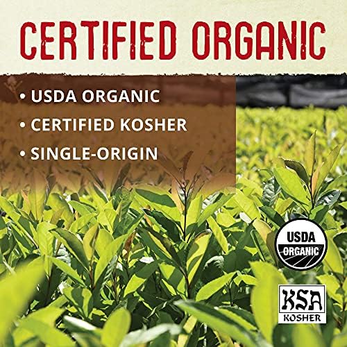 ECOTEAS Organic Yerba Mate Loose Leaf Tea – Unsmoked (Air Dried) Traditional Cut – 1 lb – From Argentina – Kosher, Non-GMO, Gluten-Free (Pack of 1)