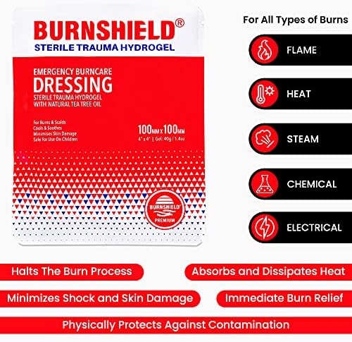 Burnshield 4" X 4" Burn Dressing, Sterile - 6 Count